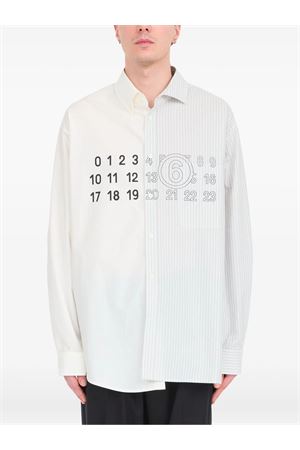 Long-sleeve shirt in cotton poplin MM6 MAISON MARGIELA | SH0DT0025MTN085961